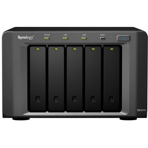 Synology DS1511+ 5TB (5 x 1000GB) 5 bay NAS Server   Powered by 
