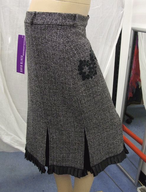 Joseph Ribkoff BNWT 10 Stunnig Grey Tweed Dressy Skirt  