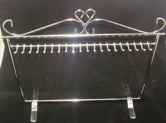 New Silvery white necklace & bracelet 20 hooks ,display stand rack 