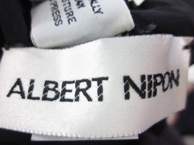 ALBERT NIPON Black Wool Mini Jumper Dress Sz 8  