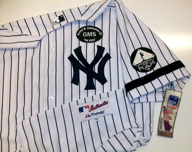 DEREK JETER AUTHENTIC NY YANKEES JERSEY GMS + BS PATCH  