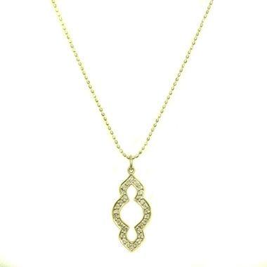 Sydney Evan Mini Moroccan Diamond Necklace Gold Jewelry  