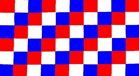 CHECKERED RED, WHITE & BLUE FLAG 3 X 5 LOT OF 10  