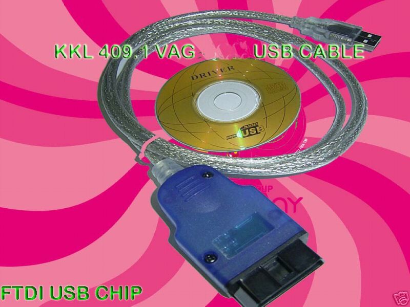 FTDI FT232RL KKL USB OBD II OBDII OBD2 INTERFACE CABLE  