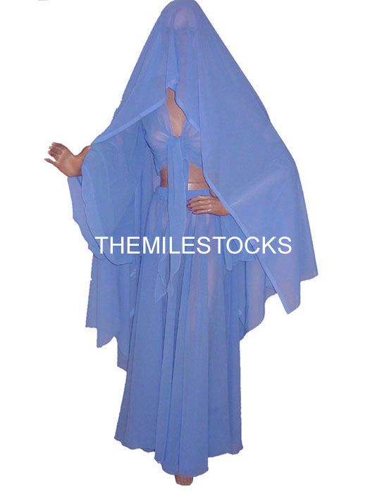 TMS Multi Skirt Top Veil BellyDance TRIBAL Costume Boho  