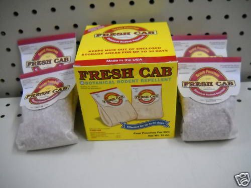 FRESH CAB KEEP MICE OUT SCENT POUCHES NATURAL REPELLENT  