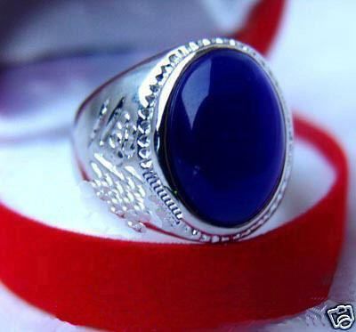 Exquisite Vogue Mens blue Opal Rings size 8 9 11 12  