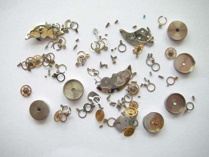 ETA 2412 lot of watch parts Swiss mix  