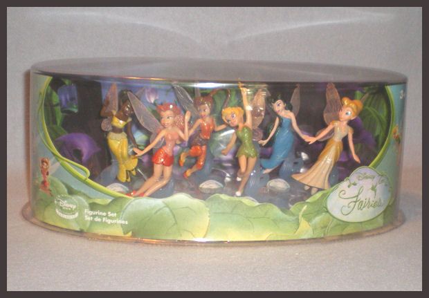 set of 6 disney fairies figurines includes tink rosetta fawn iridessa 