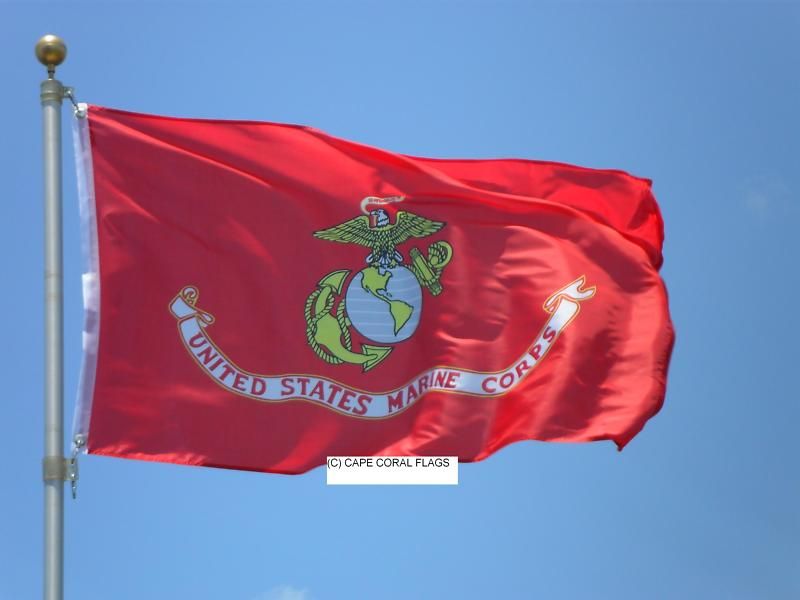US/U.S./USMC AMERICAN MARINE CORPS FLAG 3X5  