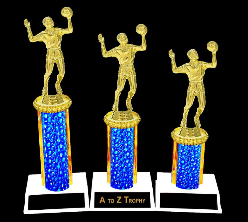 VOLLEYBALL TROPHIES 1st 2nd 3rd PLACE FEMALE or MALE TOURNAMENT TROPHY 
