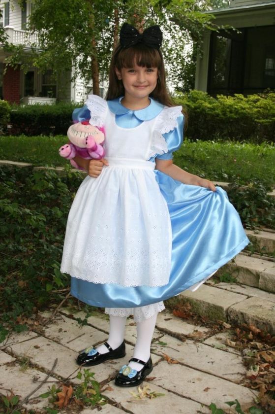 Sparkly SATIN Alice in WONDERLAND Costume/Dress  