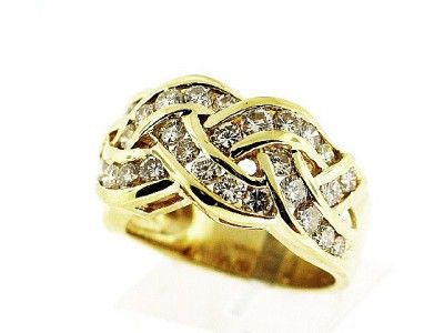 50 CT Ladys Round Diamond Ring VS2/H14K Yellow Gold  
