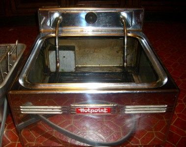 Vintage HOTPOINT ELECTRIC (220v) TABLETOP FRYER Amazing Condition 